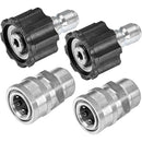 Stainless Steel M22 to 3/8" Quick Connector 5000 PSI-6