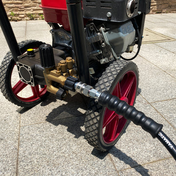 25FT 3/8" Industrial Grade Rubber Pressure Washer Hose 5000 PSI - 0