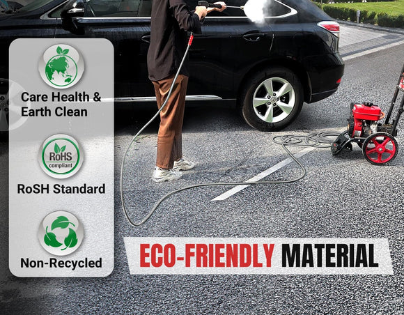 100FT Super Flexible Pressure Washer Hose with Quick Connect 3200 PSI