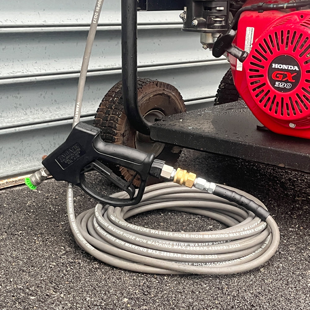 1/4" Non Marking Rubber Pressure Washer Hose 4200 PSI - 0
