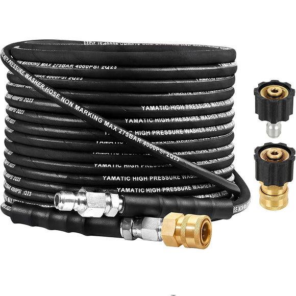 1/4" Rubber Pressure Washer Hose 4000 PSI