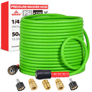 50FT Super Flexible Pressure Washer Hose with Quick Connect 3200 PSI-1
