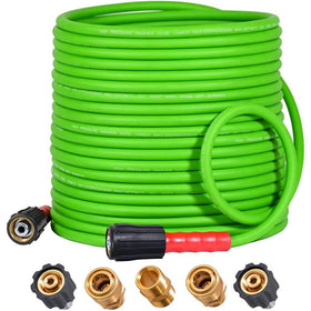 75FT Super Flexible Pressure Washer Hose with Quick Connect 3200 PSI