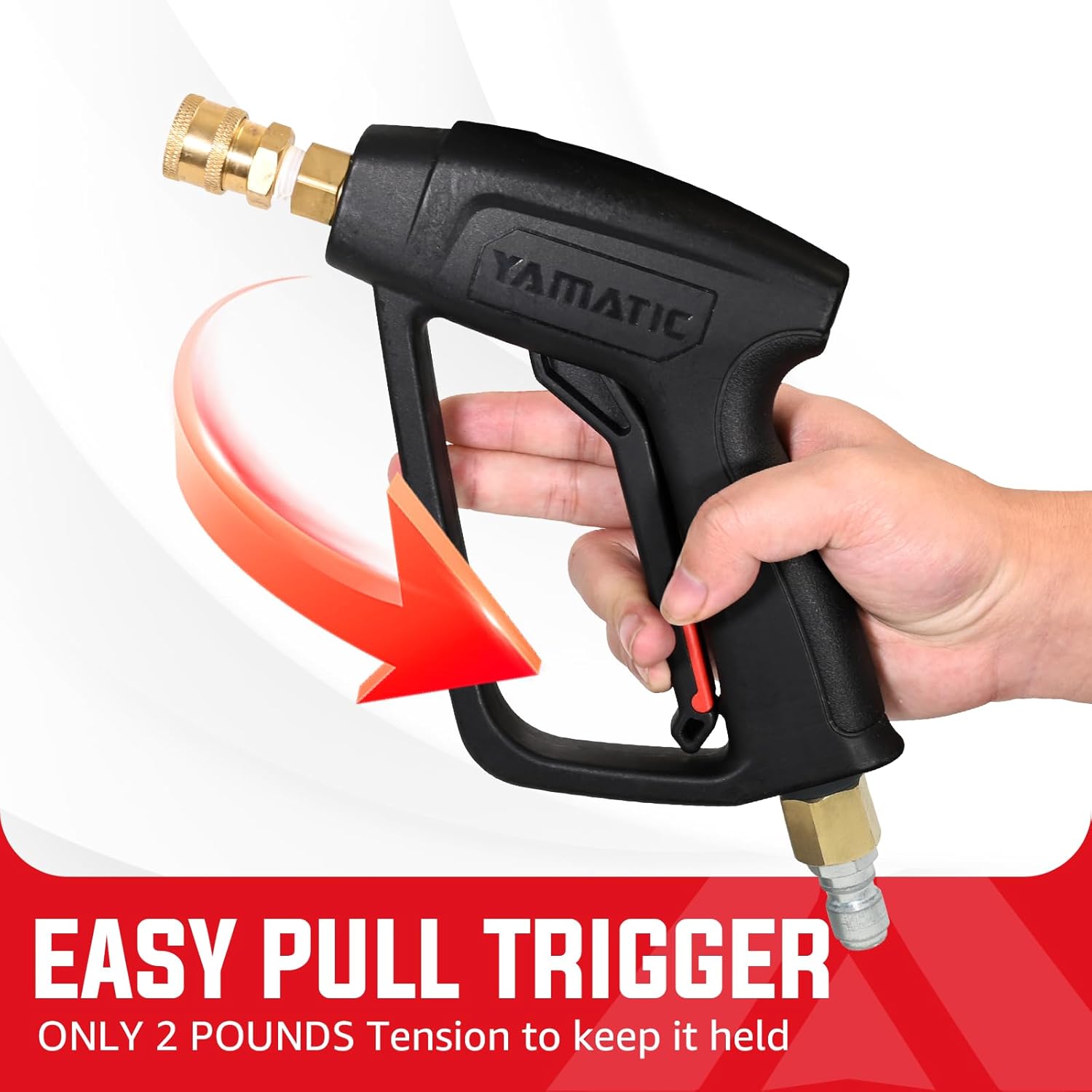 YAMATIC 4000 PSI Pressure Washer Gun Kit – W/ Extension Wand, Spray Tips, M22-14mm & Quick Connect