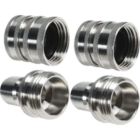 3/4" Thread Garden Hose Quick Connect Fittings Stainless Steel