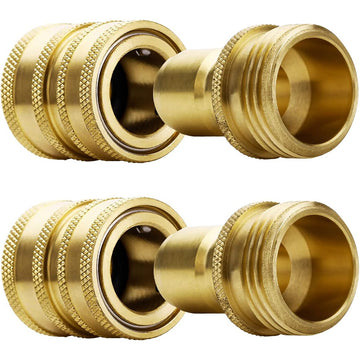 3/4" Thread Garden Hose Quick Connect Fittings