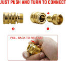 3/4" Thread Garden Hose Quick Connect Fittings-5