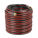 YAMATIC Garden Hose 100 ft,Ultra Durable Water hose, 5/8 inch Regular Hose with Solid Brass Connector for All-weather Outdoor, Car wash, Lawn, Black-1