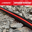 YAMATIC Garden Hose 100 ft,Ultra Durable Water hose, 5/8 inch Regular Hose with Solid Brass Connector for All-weather Outdoor, Car wash, Lawn, Black-6