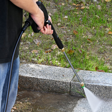 Pressure Washer Gun Kit 3/8" Swivel Inlet 4000 PSI (with 25FT Hose) - 0