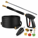 25FT Pressure Washer Hose, Gun & Turbo Nozzle-1