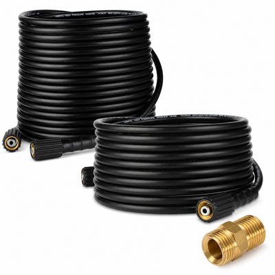 50FT+25FT Pressure Washer Hose with Extension Adapter