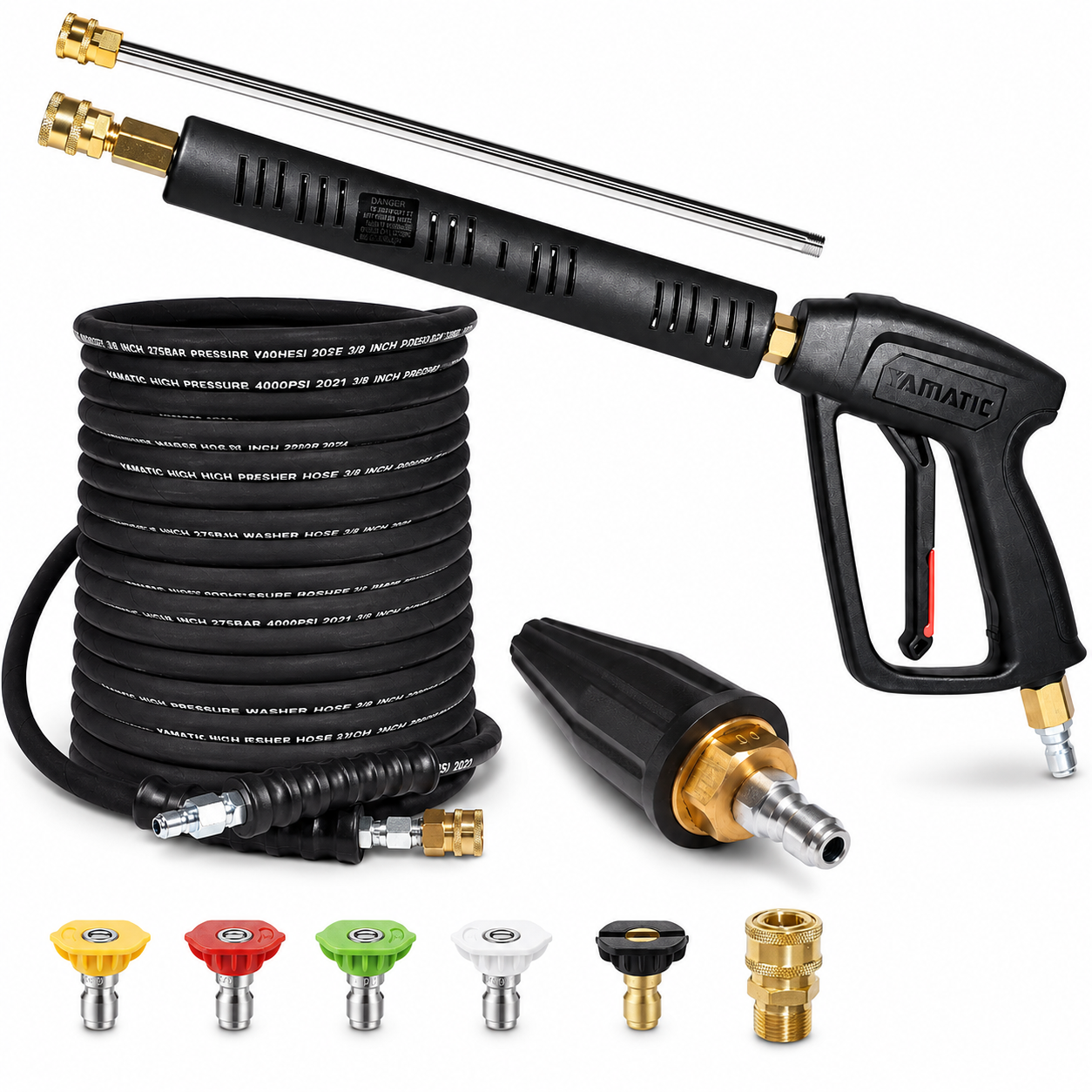 YAMATIC pressure washer kits and accessories lineup