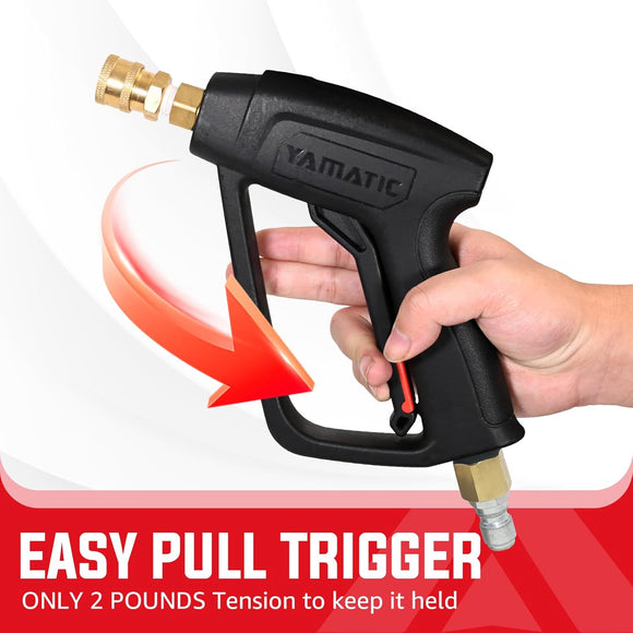 Pressure Washer Gun Kit 3/8" Swivel Inlet 4000 PSI (with 25FT Hose)