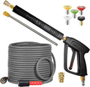 Pressure Washer Gun Kit 3/8" Swivel Inlet 4000 PSI (with 50FT Hose)-1