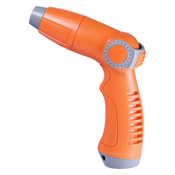 YAMATIC Garden Hose Nozzle with High Pressure Jet, Thumb Control On Off Valve for Watering Garden, Washing Cars, and Showering Pets - ABS Comfortable