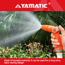 YAMATIC Garden Hose Nozzle with High Pressure Jet, Thumb Control On Off Valve for Watering Garden, Washing Cars, and Showering Pets - ABS Comfortable-6