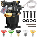 YAMATIC Horizontal Pressure Washer Pump 3/4" Shaft - Max 3300 PSI @ 2.5 GPM - Original Engineering for Most Brand power washer-1